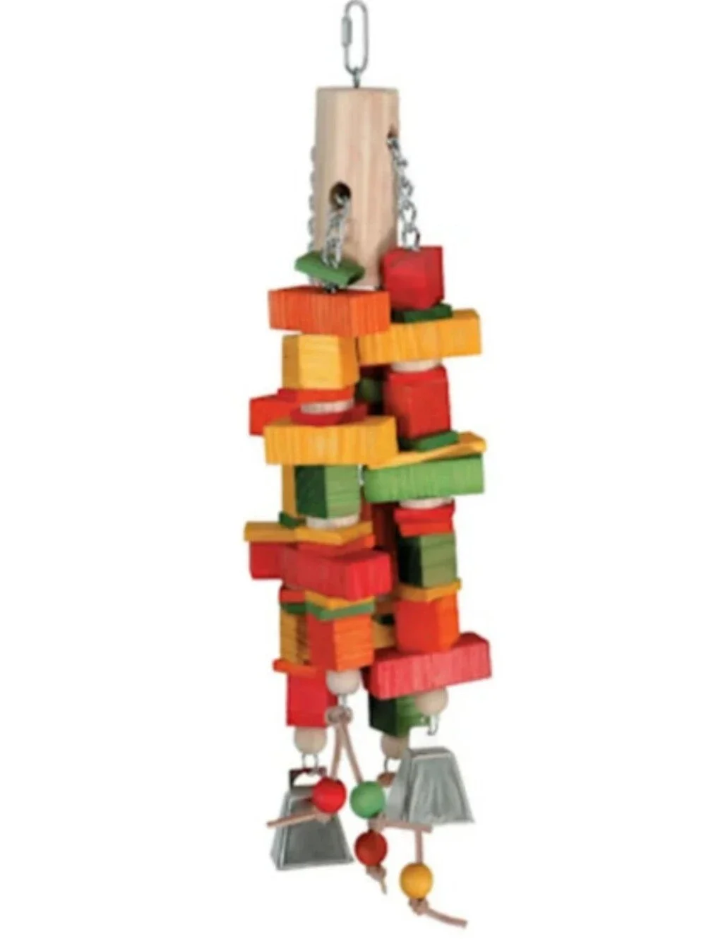 For Kitty Rescue! XL Parrot Wooden Block Toy, All Living Things